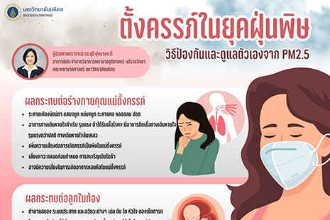 ตั้งครรภ์ในยุคฝุ่นพิษ: วิธีป้องกันและดูแลตัวเองจาก PM 2.5